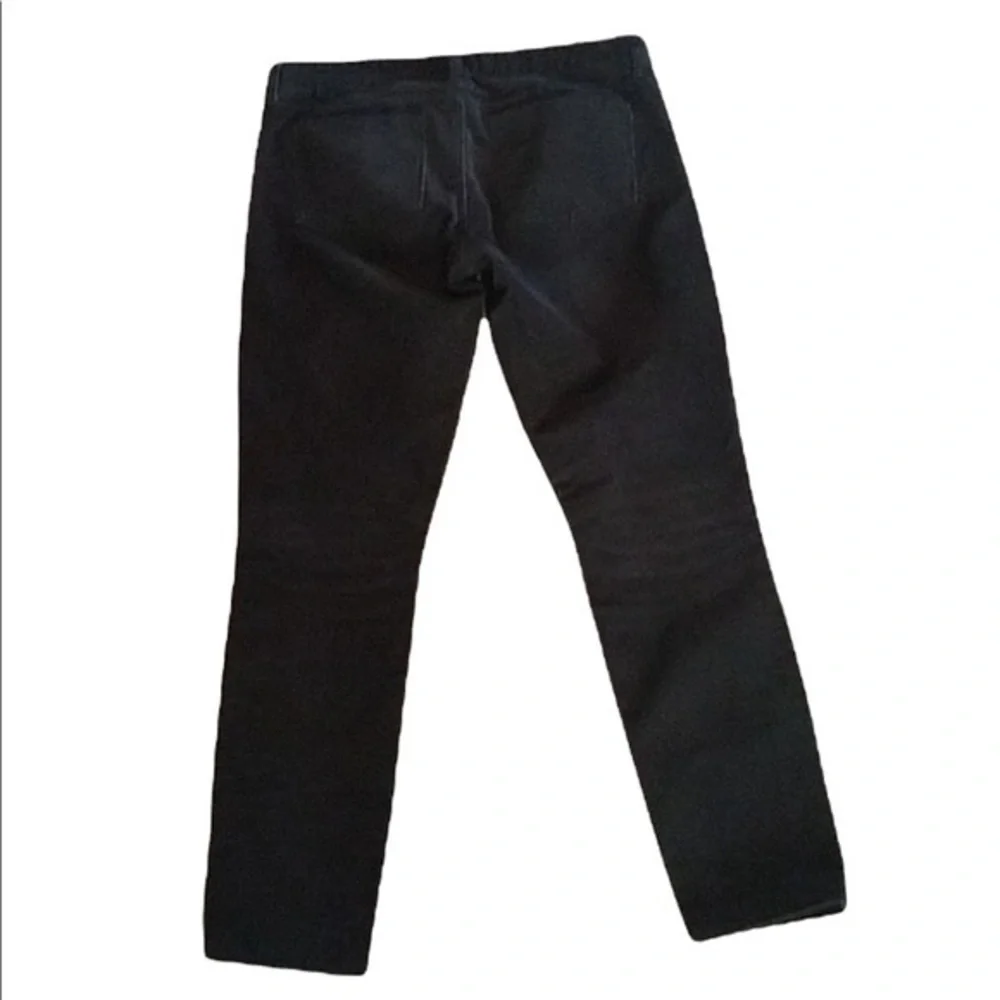 J. CREW BLACK SKINNY  VELVET PANTS SIZE 28